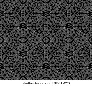 Abstract patterns seamless black and white doodle Sketch. Good for creative and greeting cards, posters, flyers, banners and covers.