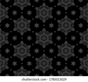 Abstract patterns seamless black and white doodle Sketch. Good for creative and greeting cards, posters, flyers, banners and covers.
