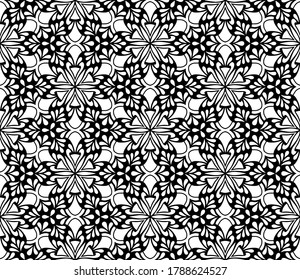 Abstract patterns seamless black and white doodle Sketch. Good for creative and greeting cards, posters, flyers, banners and covers