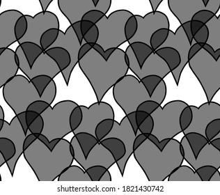 Abstract patterns seamless black and white doodle Sketch. Good for creative and greeting cards, posters, flyers, banners and covers