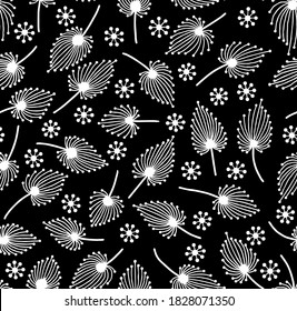 Abstract patterns seamless black and white doodle Sketch. Good for creative and greeting cards, posters, flyers, banners and covers