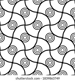 Abstrakte Muster nahtlos schwarz-weißes Doodle Sketch. Gut für Kreativ- und Grußkarten, Plakate, Flyer, Banner und Cover