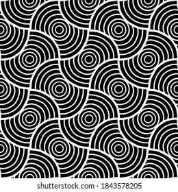 Dibujo de doodle blanco y negro sin fisuras. Es bueno para tarjetas creativas y de bienvenida, carteles, volantes, pancartas y portadas