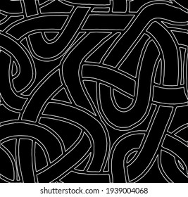 Abstract patterns seamless black and white doodle Sketch. Good for creative and greeting cards, posters, flyers, banners and covers