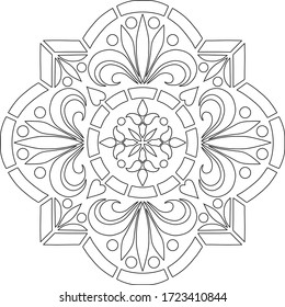 Abstrakte Muster nahtloses Kreuz für Farbdoodles Sketch