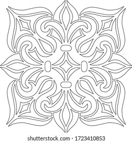 Abstract patterns seamless cross for color doodles Sketch