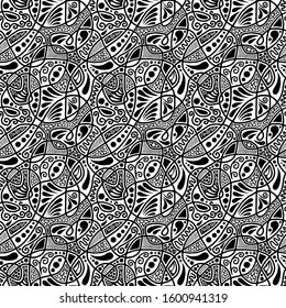 Abstract patterns seamless doodle Sketch. Good for creative and greeting cards, posters, flyers, banners and covers.