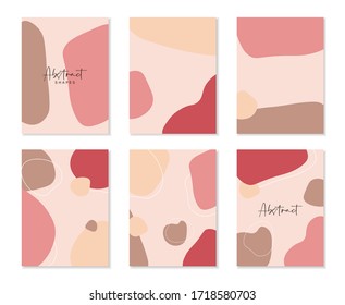 Abstract patterns set for fashion design, branding, web images, packaging, decor, geometric shapes collection, graphic banner, vector illustration