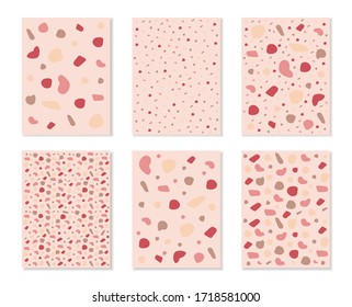 Abstract patterns set for fashion design, branding, web images, packaging, decor, geometric shapes collection, graphic banner, vector illustration