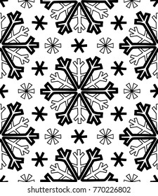 Abstract patterns snowflakes sketch doodles