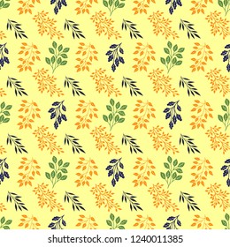 Abstract patterns sprigs color doodles sketch