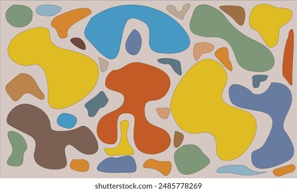 Abstract patterns with various classic colors are suitable for backgrounds and landsacpe