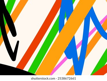 abstrakte Muster mit verschiedenen Formen und Texturen. Hintergrund, Banner, Textil, Tapete.