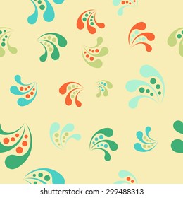 Abstract patterns in vintage colors.