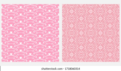 Abstract patterns Wallpaper background, texture, pink seamless pattern