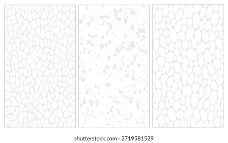 Patrones Abstractas blanco agrietado, manchas, círculos, texturas, telón de fondo para proyectos modernos con estilo, ofreciendo un uso versátil estético limpio y mínimo para recursos de diseño