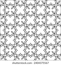 Abstract patterns.Abstract shapes from lines. Raster graphics for design. Black and white pattern.