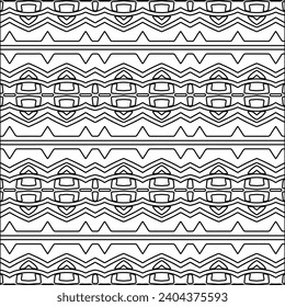 Abstract patterns.Abstract shapes from lines. Raster graphics for design. Black and white pattern.