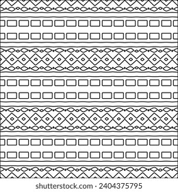 Abstract patterns.Abstract shapes from lines. Raster graphics for design. Black and white pattern.