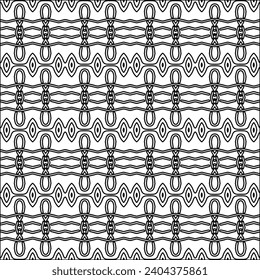 Abstract patterns.Abstract shapes from lines. Raster graphics for design. Black and white pattern.