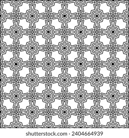 Abstract patterns.Abstract shapes from lines. Raster graphics for design. Black and white pattern.