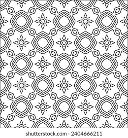 Abstract patterns.Abstract shapes from lines. Raster graphics for design. Black and white pattern.
