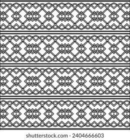 Abstract patterns.Abstract shapes from lines. Raster graphics for design. Black and white pattern.