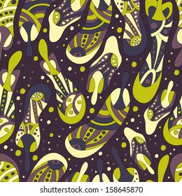 Abstract patterns.Fruit  background with  feather . Seamless pattern can be used for web page backgrounds,  wallpapers ,pattern.