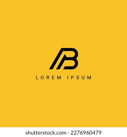 Abstract PB BP letter simple minimal style business logo design vector element.