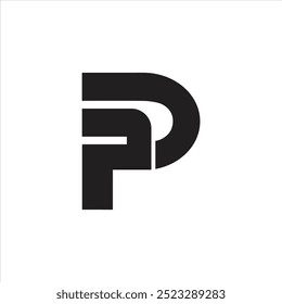 Abstract Pd letter logo design unique creative and initial logo design