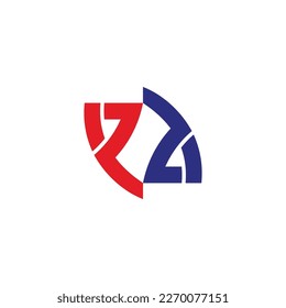 abstract pd linked geometric line logo vector 