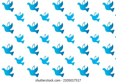 Abstract Peace Pigeon Pattern Background