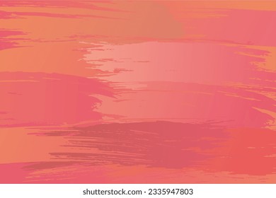 Abstract peach background with brush stroke style. Template illustration with scratch and texture effect.  