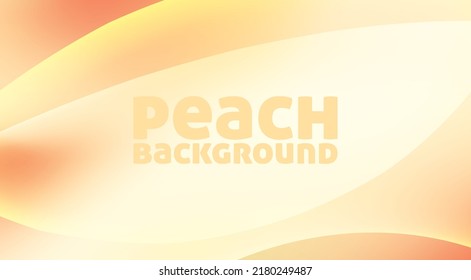 Abstract peach color background with rounded translucent shapes. Simple vector graphic background