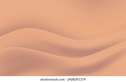 Abstract Peach Fuzz background with fluid  light waves.