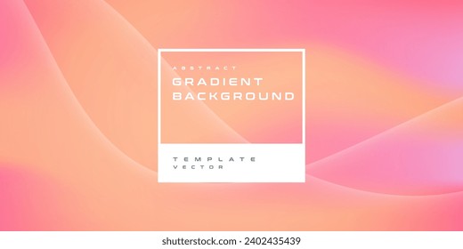 Abstract peach fuzz color mesh gradient background, futuristic wallpapers branding, business card, geometric line dot tech, digital cyber ai technology, colour year 2024, presentation template vector