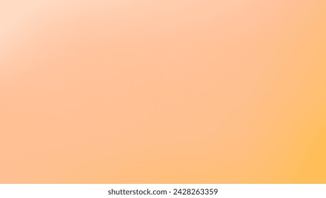 Abstract peach fuzz color vector banner. Blurred light fresh orange delicate gradient background. Pastel pink Liquid stains with free space banner. Vector gentle gradient backdrop