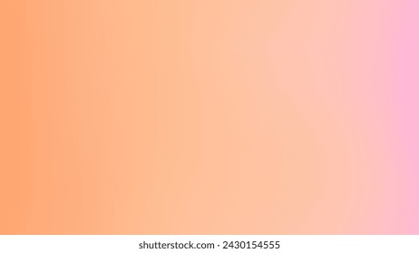 Abstract peach fuzz color vector banner. Blurred light fresh orange delicate gradient background. Pastel pink Liquid stains with free space banner. Vector gentle gradient backdrop