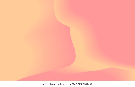 Abstract peach fuzz gradient background. Vector illustration