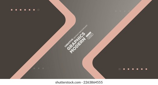Resumen de melocotón y triángulo gris sobre diseño geométrico de color. ilustración moderna del vector de fondo futurista de papel.vector Eps10