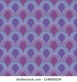 Abstract peacock seamless vector pattern - ultraviolet shades