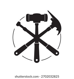 Abstrato Projeto de martelo de pico que representa a realização do desafio e trabalho duro