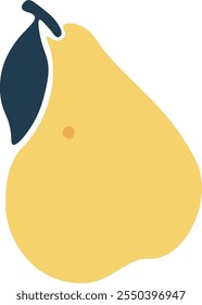 Abstract Pear Fruit Vector Illustration