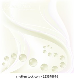 Abstract pearl beeds card template