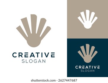 Logotipo de pérola abstrato. Design de logotipo de pérola simples para joias