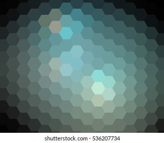 Abstract pearl turquoise hexagonal background. Clean and modern vector illustration