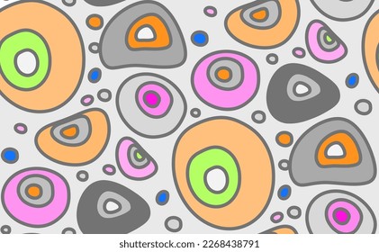 Abstract peebles doodle art, funny, decorative stone, abstract stone, mosaic geometric elegant shapes, earthtones seamless pattern designed for womanswear and home decor suitable for print surface