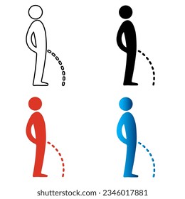 Abstract Peeing Silhouette Illustration, can be used for business designs, presentation designs or any suitable designs.