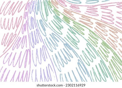 Abstract pencil background on canvas in red and green tone, geometric strokes