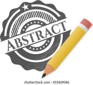 Abstract pencil draw